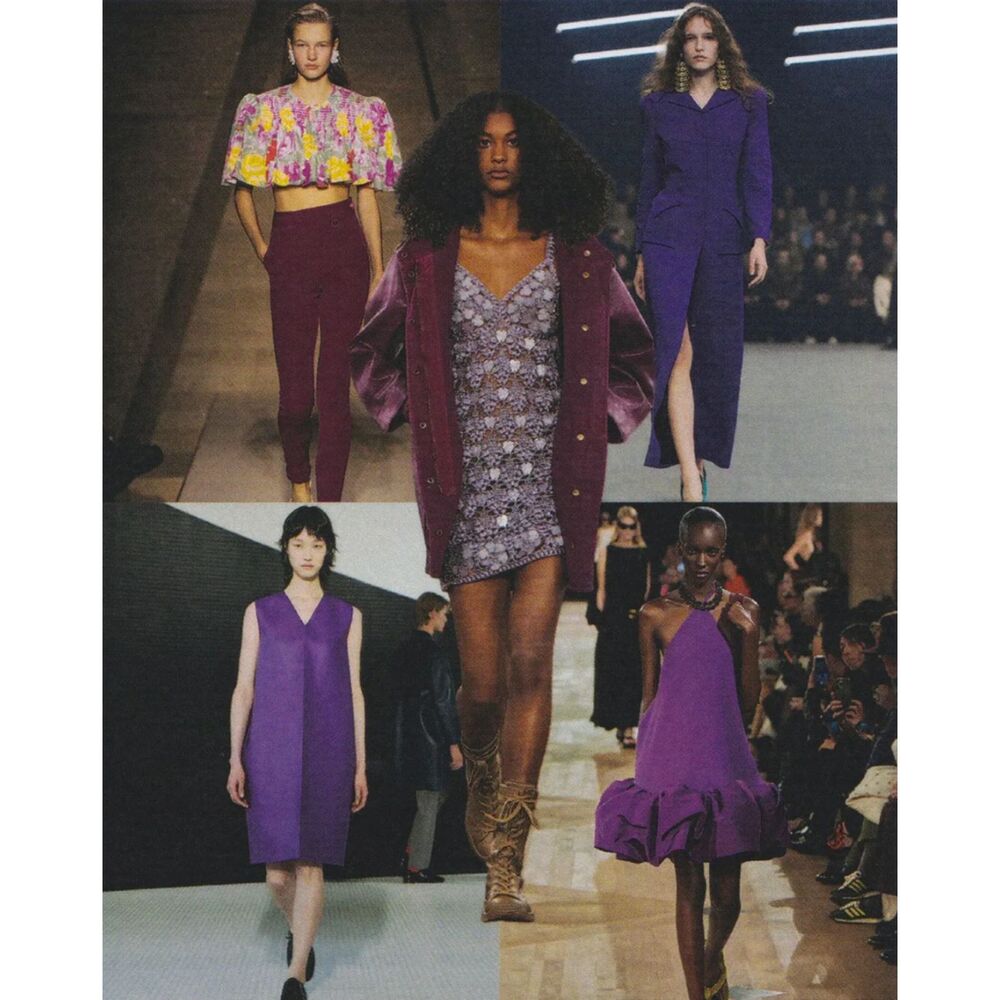 Elliott Lucca Purple Reign Slouchy Leather Round Bottom Bucket Bag Woven Details - Picture 10 of 10
